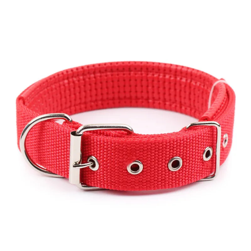 Nylon Pet Collars PP Adjustable Neckband Foam Padded Dog Collar Soft Durable For Small Medium Large Dogs And Cats Pets Supplies