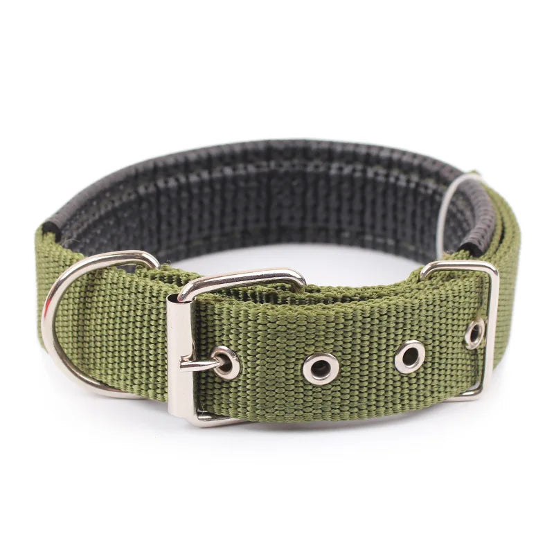 Nylon Pet Collars PP Adjustable Neckband Foam Padded Dog Collar Soft Durable For Small Medium Large Dogs And Cats Pets Supplies