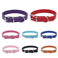 Alloy Buckle Leather Dog Collar Cat Collar Size Adjustable Small and Medium Dog Puppy Collar Dog Supplies